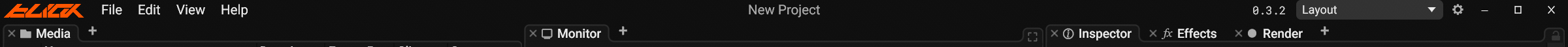 The title bar